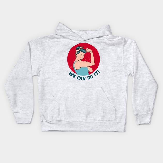 we can do it Kids Hoodie by Sauher